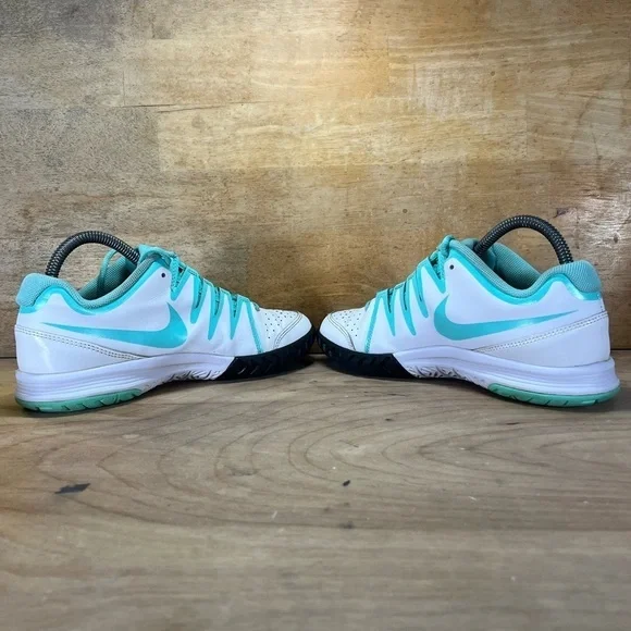 Nike Vapor Court Womens Sz 7.5 Tennis Shoes Sneakers White Turquoises 631713-103 - Picture 5 of 8